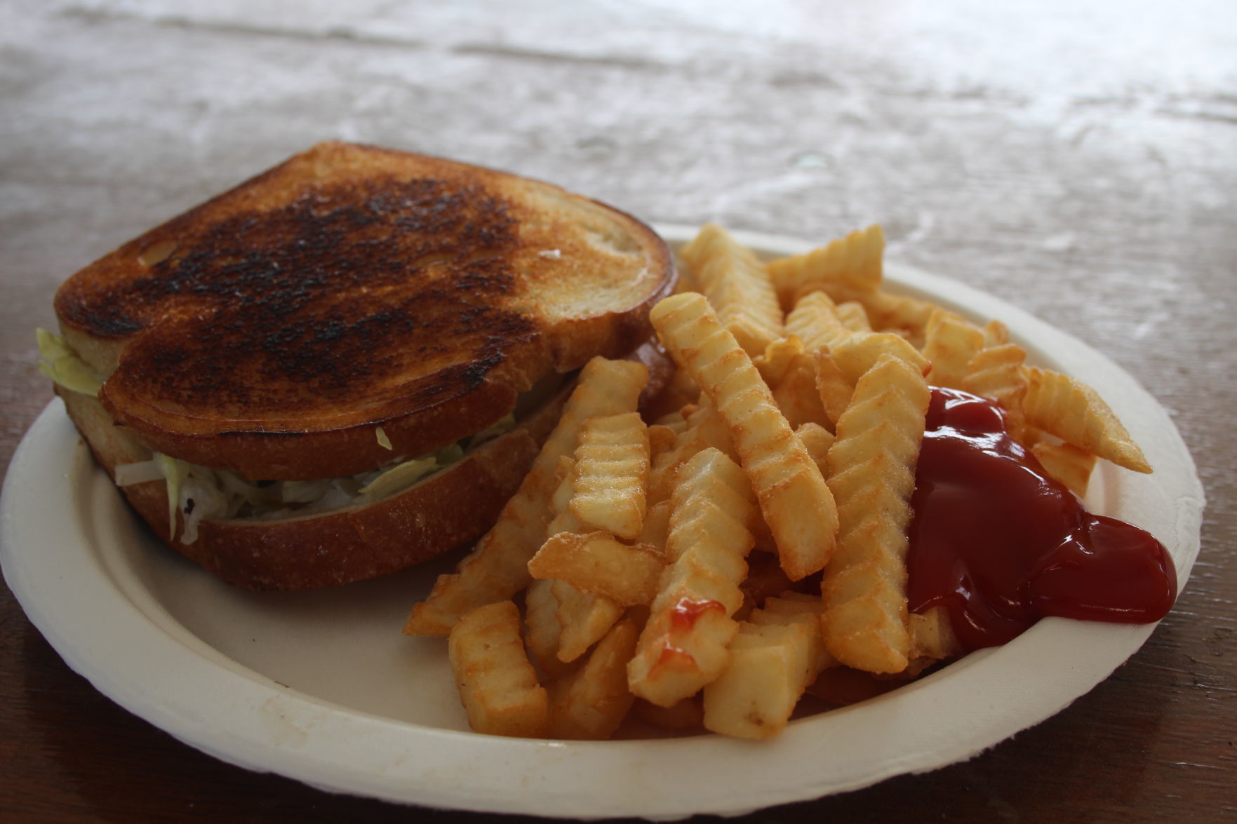 Sourdough burger and Fries